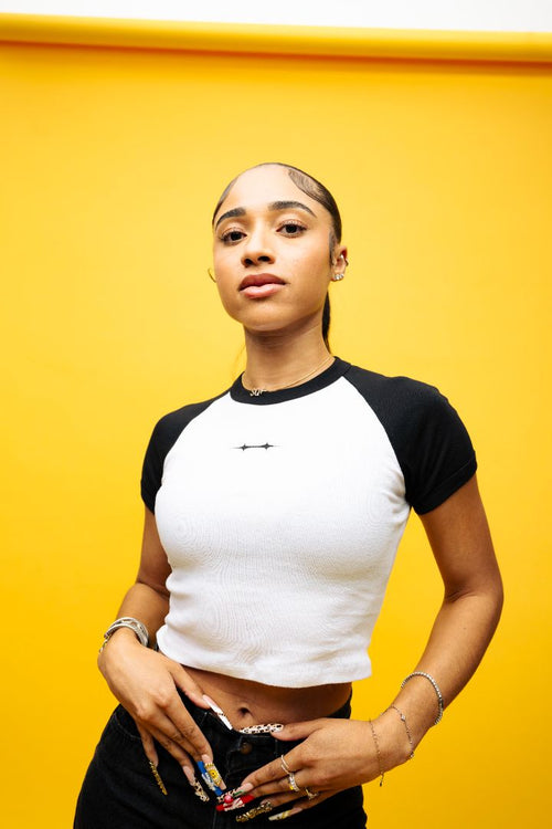 Social Club Star Tee - Baseball Crop