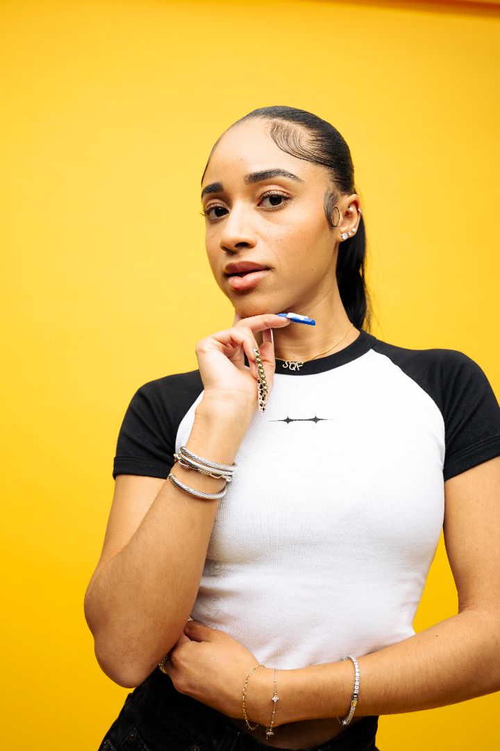 Social Club Star Tee - Baseball Crop